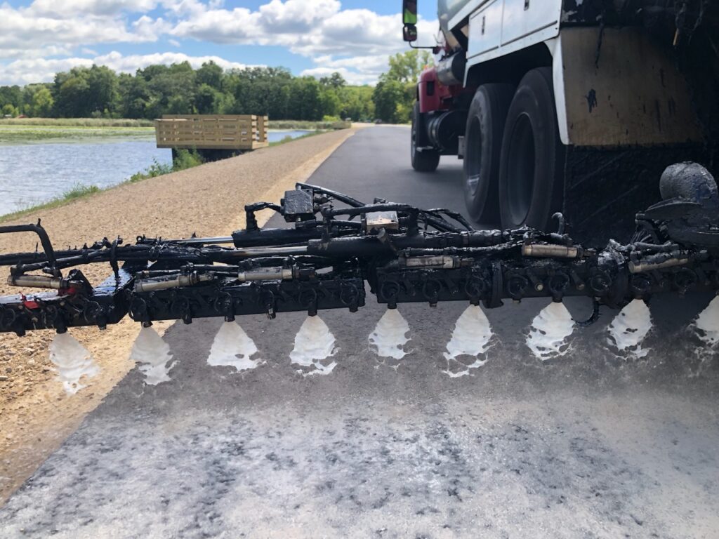 AMIGUARD RPE-R being applied by a standard distributor
